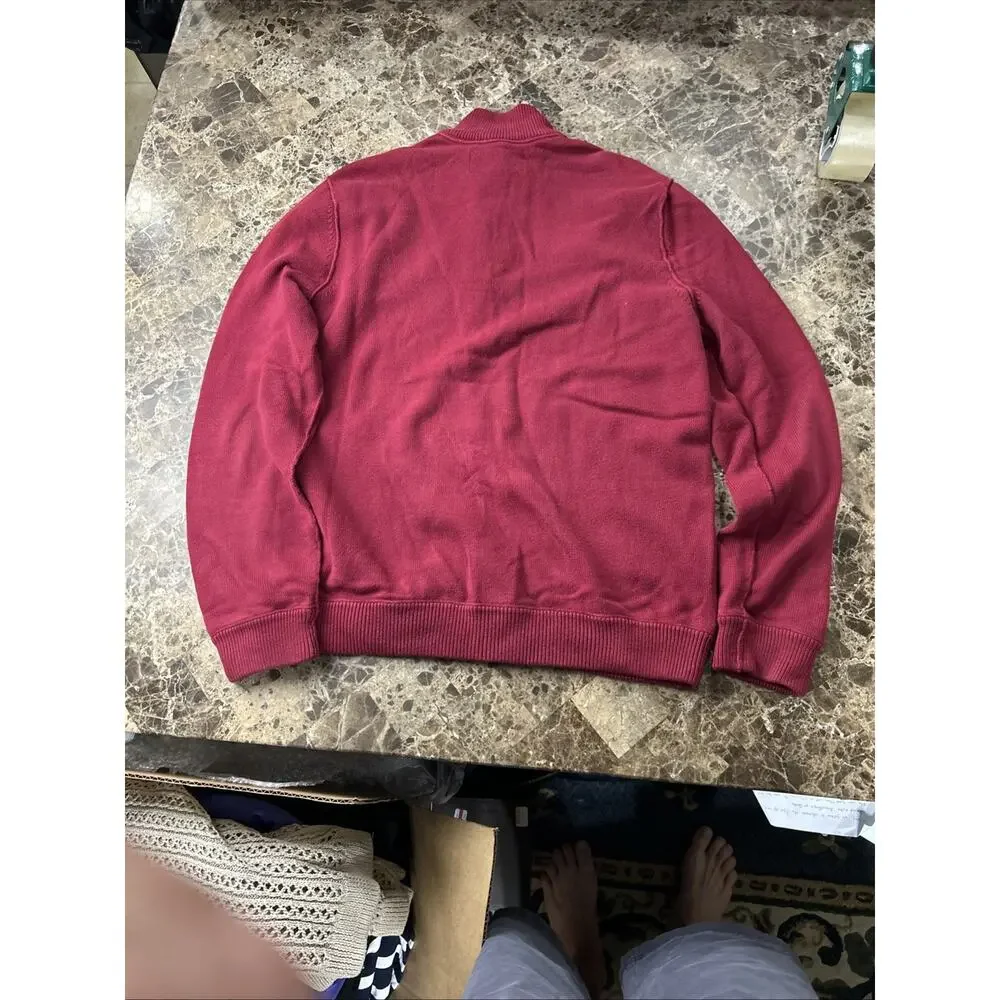 banana republic turtleneck‎ sweater Sweatshirt Mens Large Red